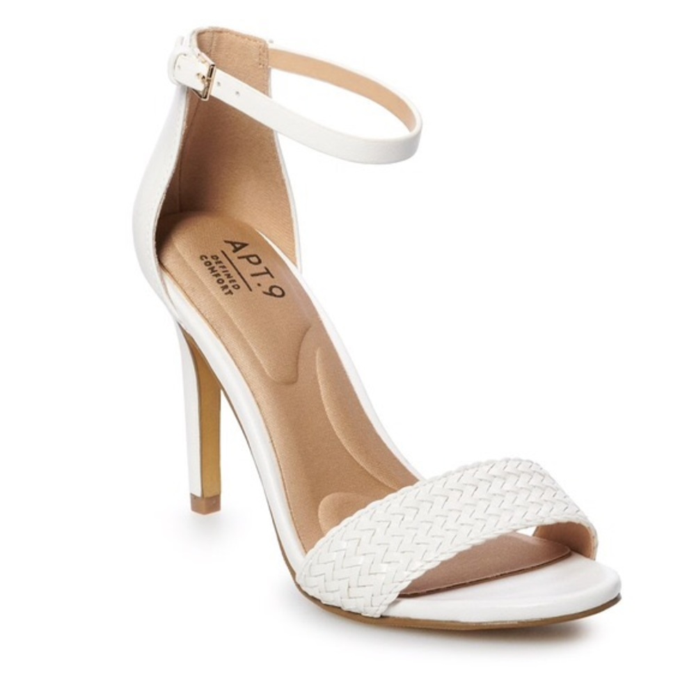 Apt. 9 Braided White Heel